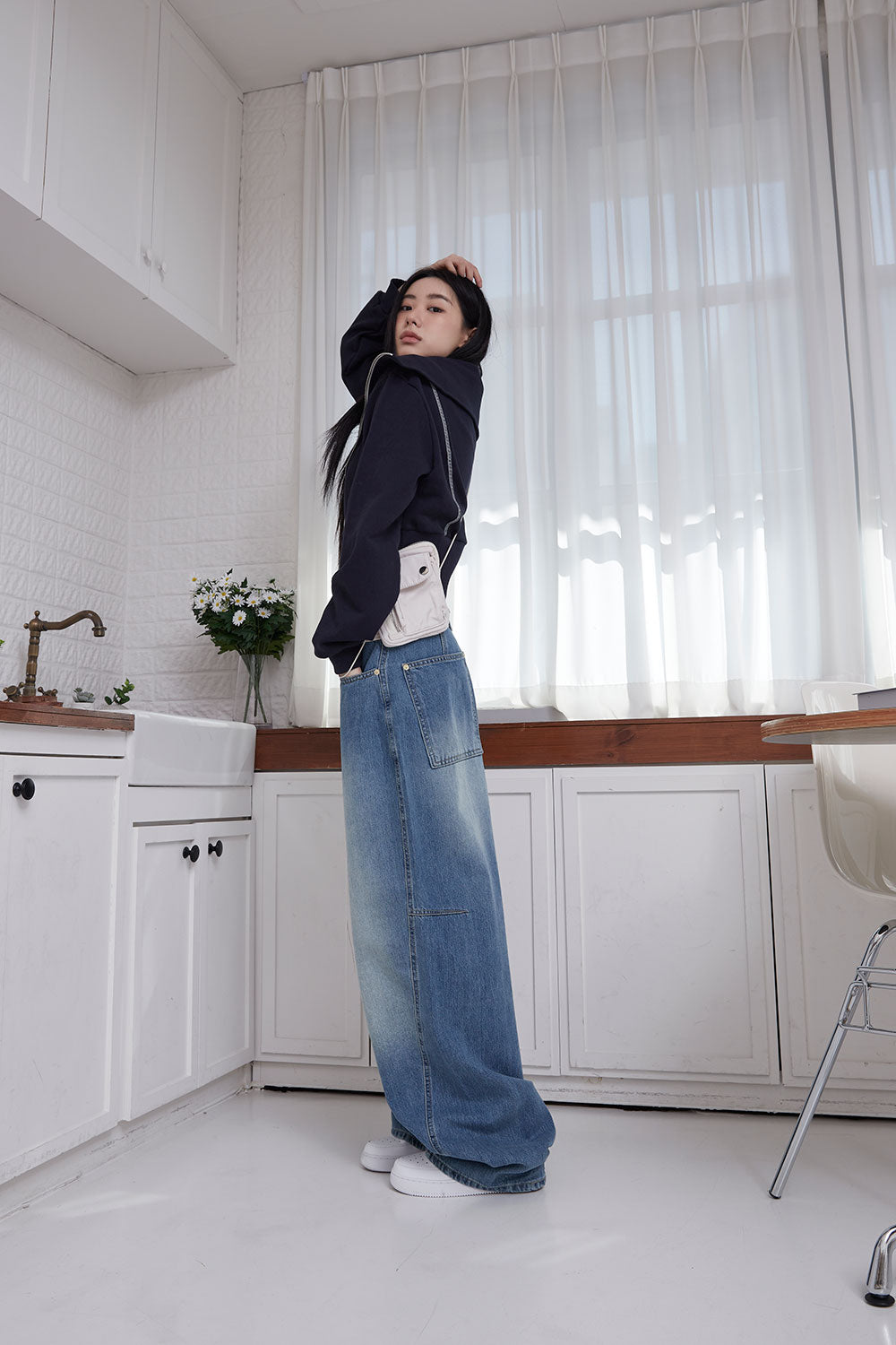 【COLOR iN ID】balloon hip wide jeans COLOR iN ID(カラーインアイディー) - バルーンヒップワイド