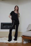 tight boots-cut jeans