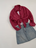 Yoru Tartan Check Loose Fit Shirt