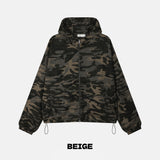 Ray Camo Hood Bomber Jacket