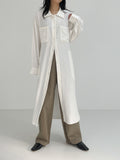 [INC MADE] Duo Layered Shirt Long One Piece
