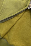 Color two-way hood zip-up