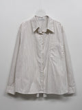 Maroon Stripe Loose-Fit Shirt