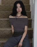 ST Rib Off Shoulder Tee