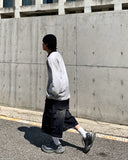 Cut Washed Cargo Bermuda Denim