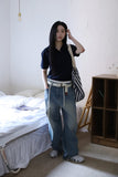Daily stopper straight denim