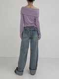 Rain Back Bijo Long Wide Denim
