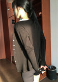 TWISTED BUTTON CARDIGAN
