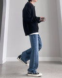 Cycling Long Bootcut Denim Pants