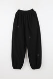 Leaf Stud Banding Jogger Pants