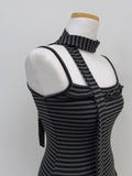 [Tie SET] Stripe frill sleeveless