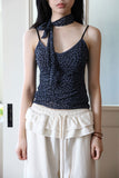Leopard Velvet Scarf Sleeveless