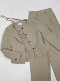 Lake Pleated Wide Slacks