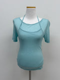 Halter Bustier Short Sleeve T-Shirt
