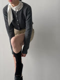 Sugar Symbol Round Neck Cardigan