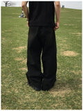 Cier Black Tin Washing Denim Pants