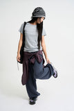 Lumi belted over jogger pants
