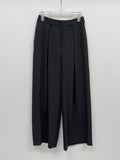 [Setup Available] Chopin Banding Pleated Wide Slacks
