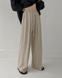 Kinder Linen Wide Banding Pants