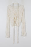 Cream Linkle Scarf T-shirt