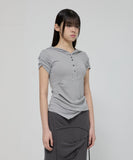 Asymmetrical Draped Hoodie (FL-127)