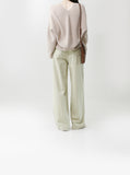 [Premium] Whole garment alpaca V-neck knitwear