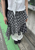 RAW CHECK SKIRT