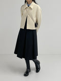 Mychel sleeveless pleated long one piece