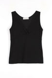 V rib sleeveless top