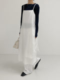 Reverse Pintuck Cotton Wide Pants