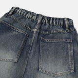Snap Dart Wide Banding Denim