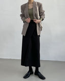Silky Twist Wrap Long Skirt
