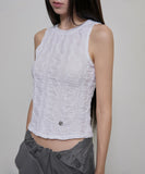 Crinkled Sleeveless