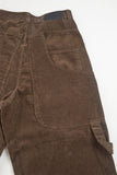 Crown corduroy wide cargo pants