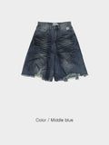 Checka Dirty Oil Bermuda Denim Pants