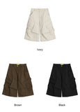 Roach cut cargo bermuda pants