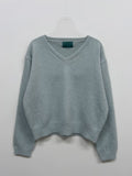 Pomi V-neck Crop Knit