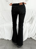 HEAT BLACK BOOTSCUT PANTS