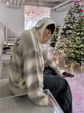 Blurry Spray Hood Knit