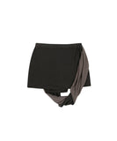 Draped Pumpkin Shorts