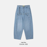 Solar Double Belt Denim Pants