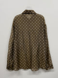 Dot See-Through Loose-Fit Shirt