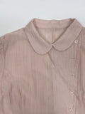 Harbor Unbalanced Short Sleeve Blouse