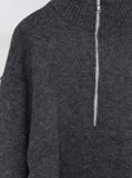 Roden half-zip-up string knit