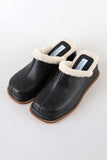 Pony wool bloafer mule