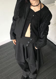 SIDE BUTTON STRAP CARDIGAN