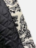 Paisley Quilted Over Fleece Zip-Up
