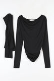 Modal shirring muffler top