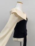 Buttery Off-Shoulder Layered Blouse