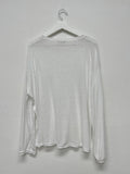 Linen Slit See-Through Overfit T-Shirt